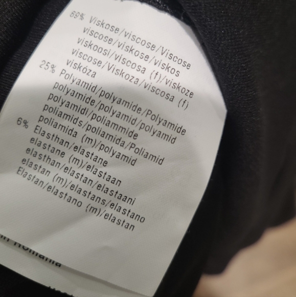 BASLER black Blazer Women's Size 2X/22 two button shoulder pads lace at collar - Picture 6 of 9